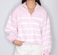 Pink Ribbon Striped Pullover
