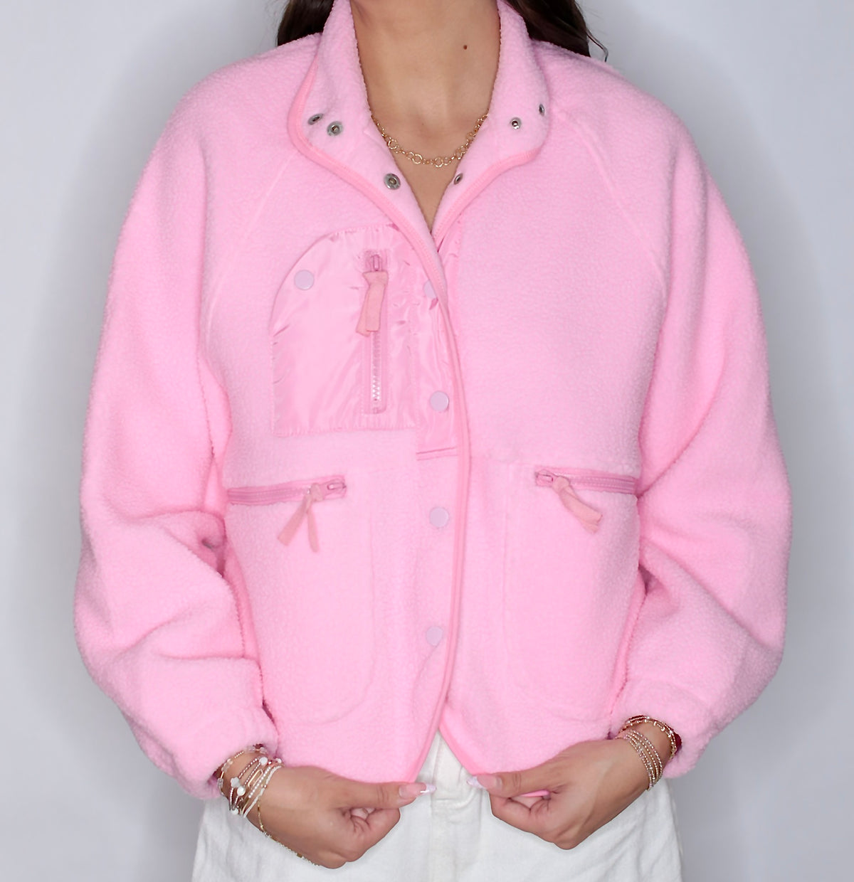 Bubblegum Sherpa Jacket