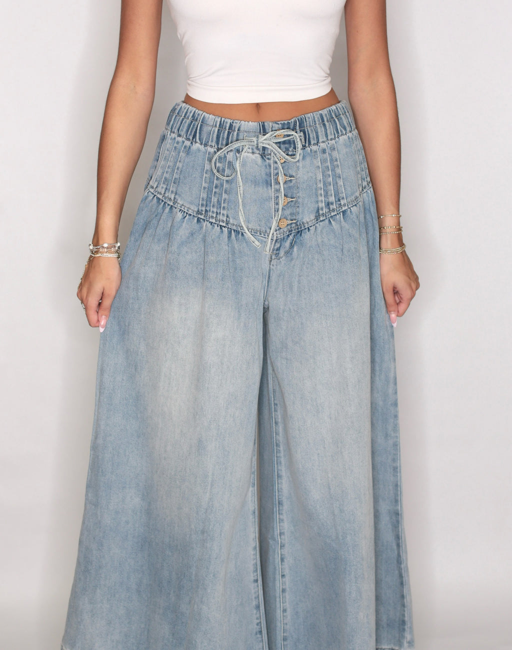 Darling Denim Drawstring Jeans