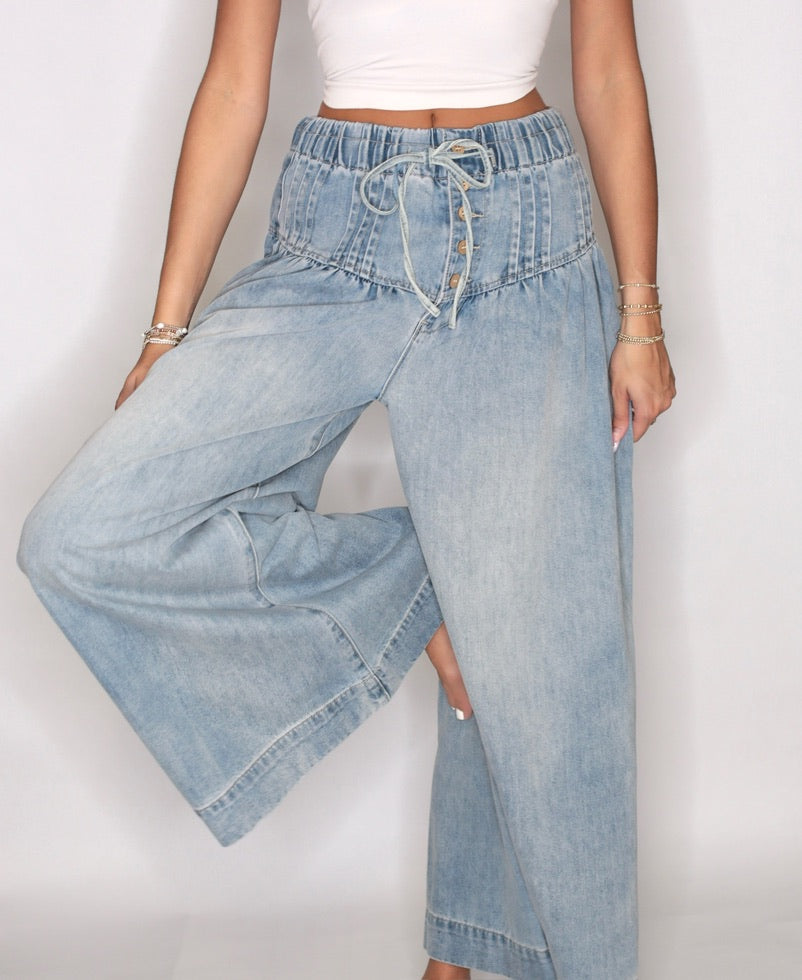 Darling Denim Drawstring Jeans