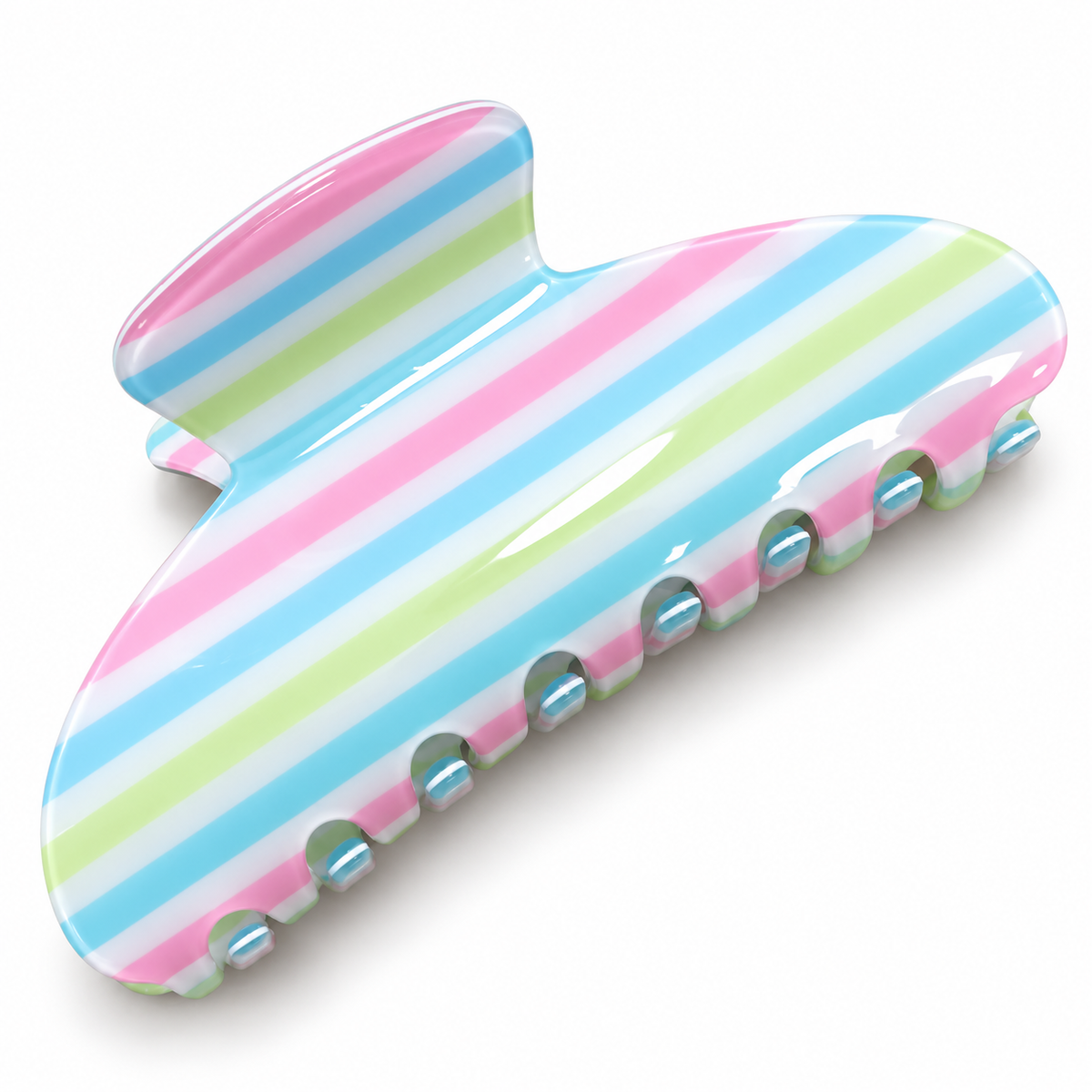 Up & Away Striped Claw Clip