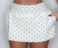 Polka Dot Sweatskirt (Built in Shorts)