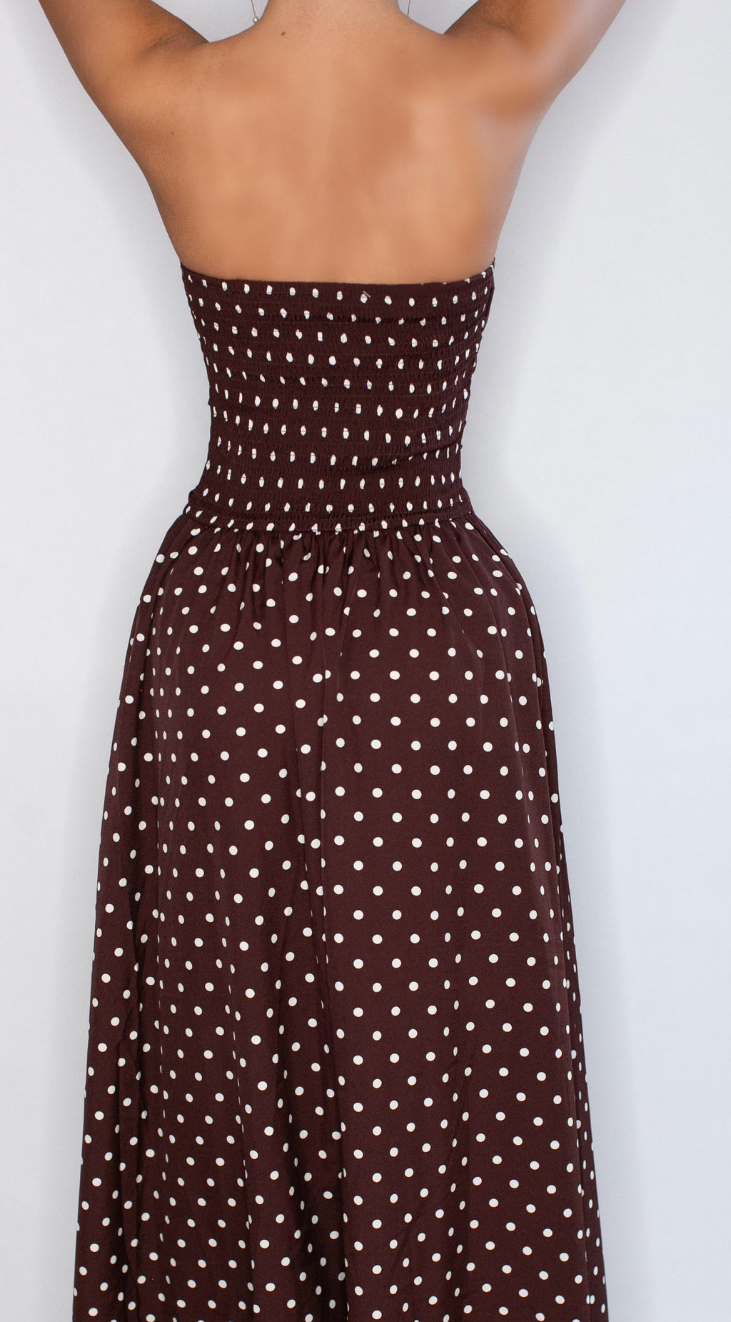 Dot & Darling Maxi Dress - Coffee