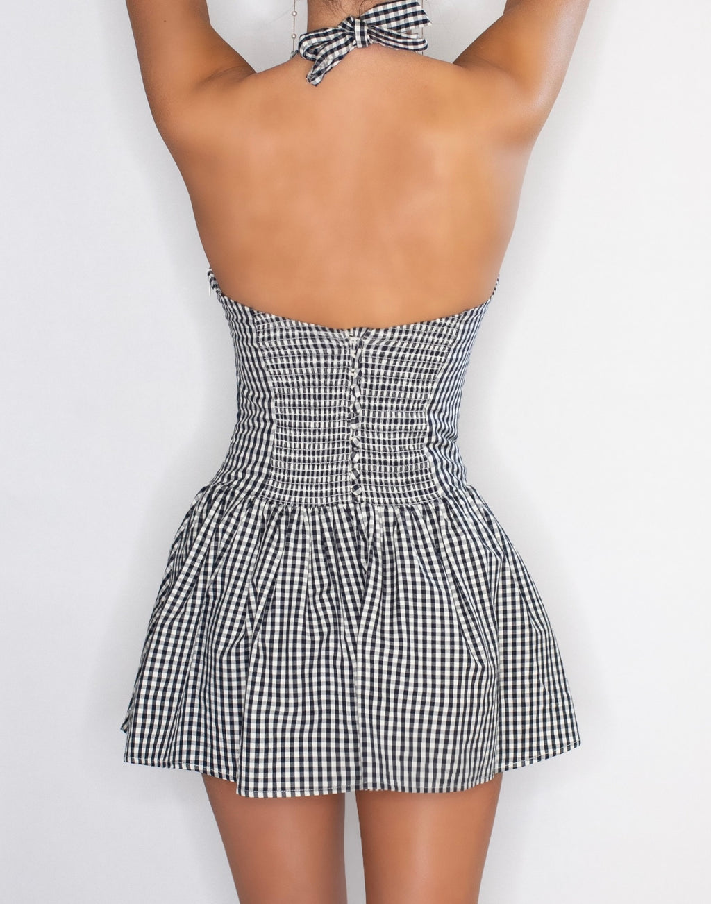 Checkmate Mini Dress - Deep Navy