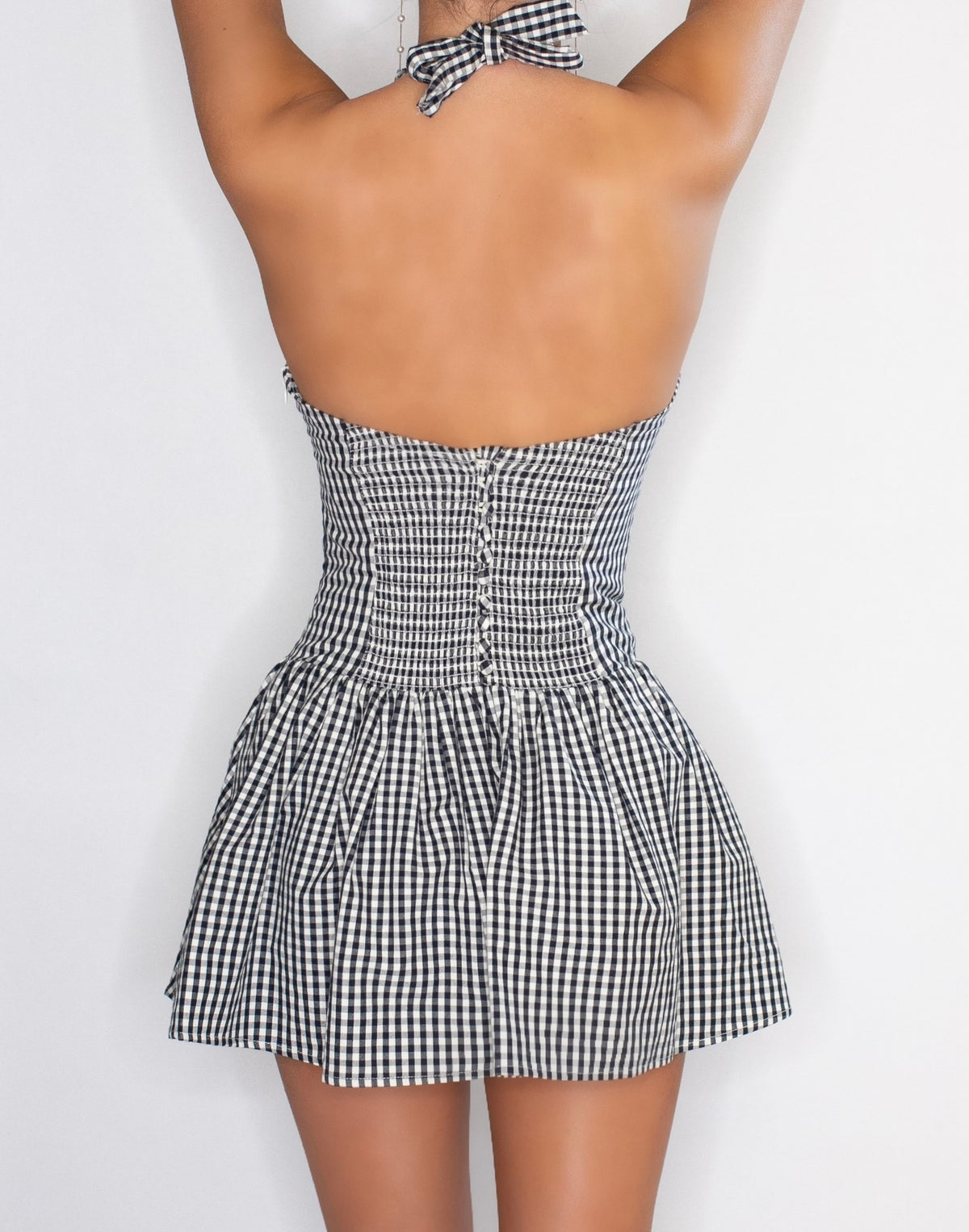 Checkmate Mini Dress - Deep Navy