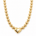 Puffy Heart Lightweight Necklace