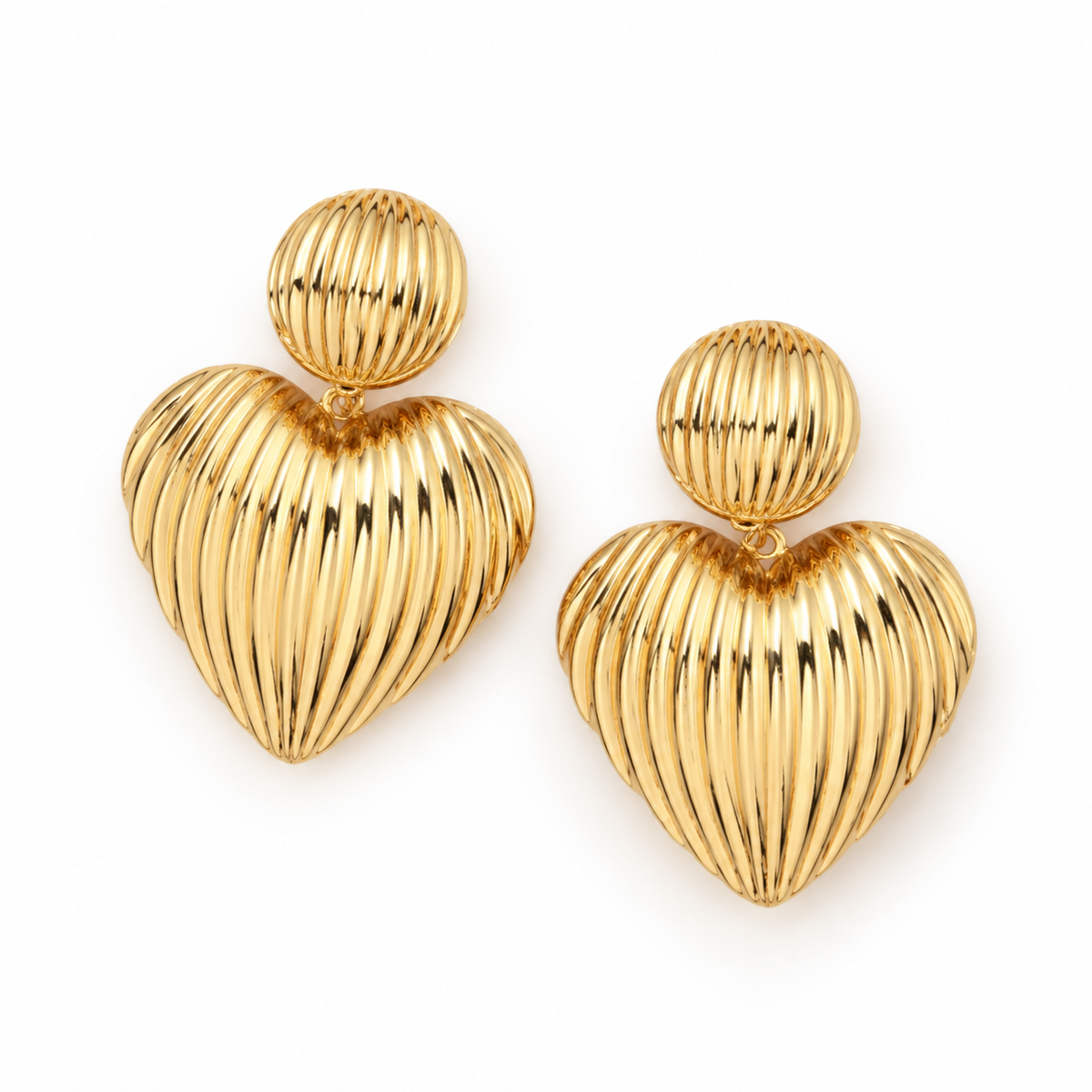 Ribbed Goldie Earrings